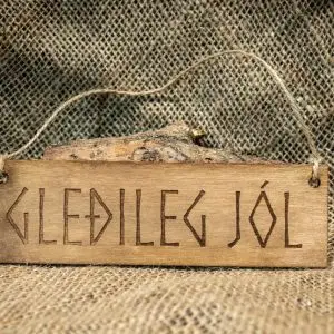 Gleðileg Jól Viking Hanging Christmas Decoration