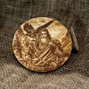 Set of 4 Viking Wood Coasters