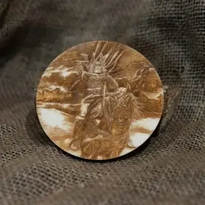 Thor Viking Wooden Coaster