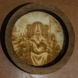 Odin with Valkyrie Viking Bowl