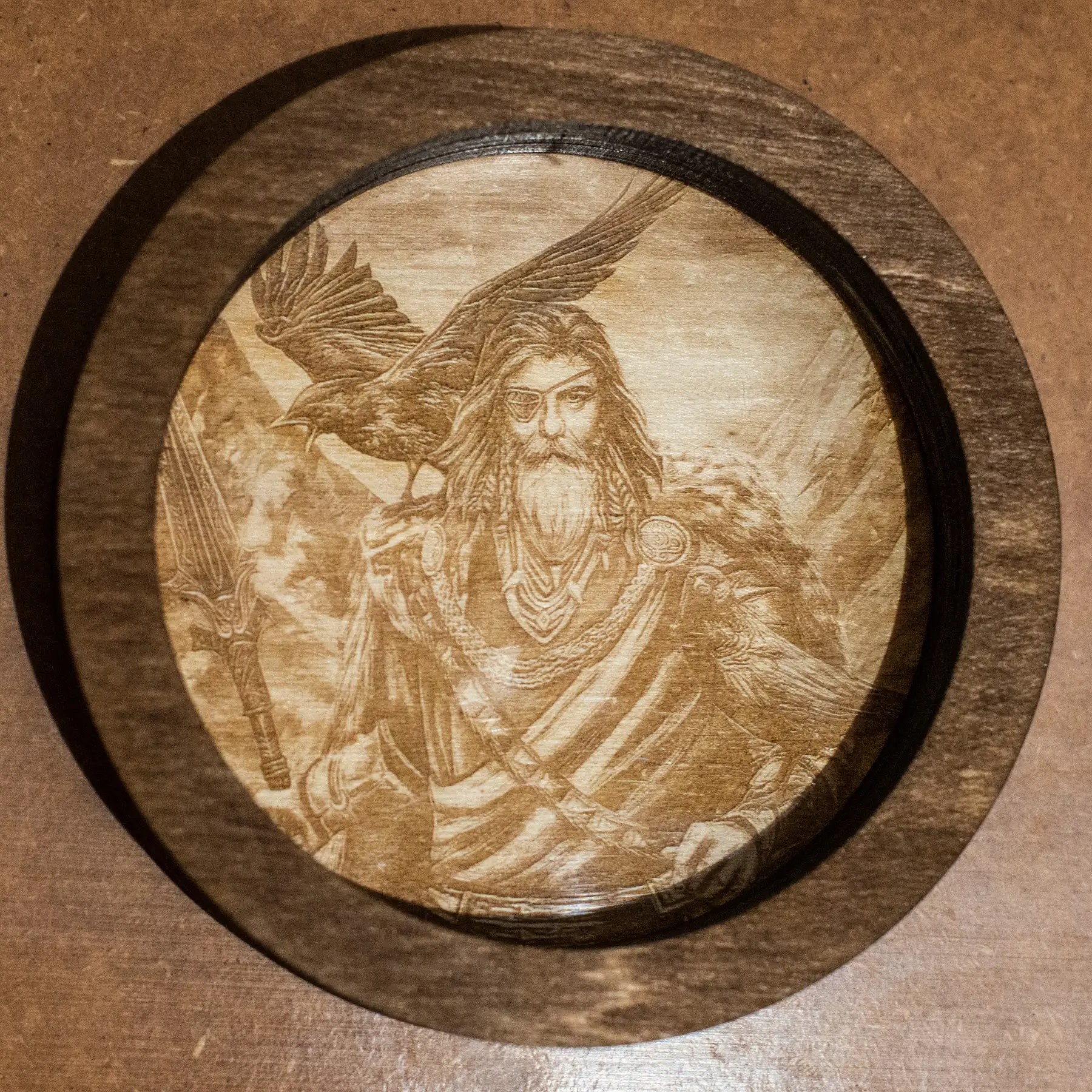 Viking Bowl Odin with Ravens