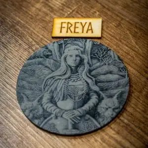 Freya Viking Slate Coaster
