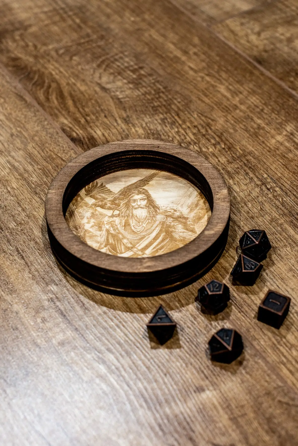Viking Bowls-Odin with Ravens and Dice