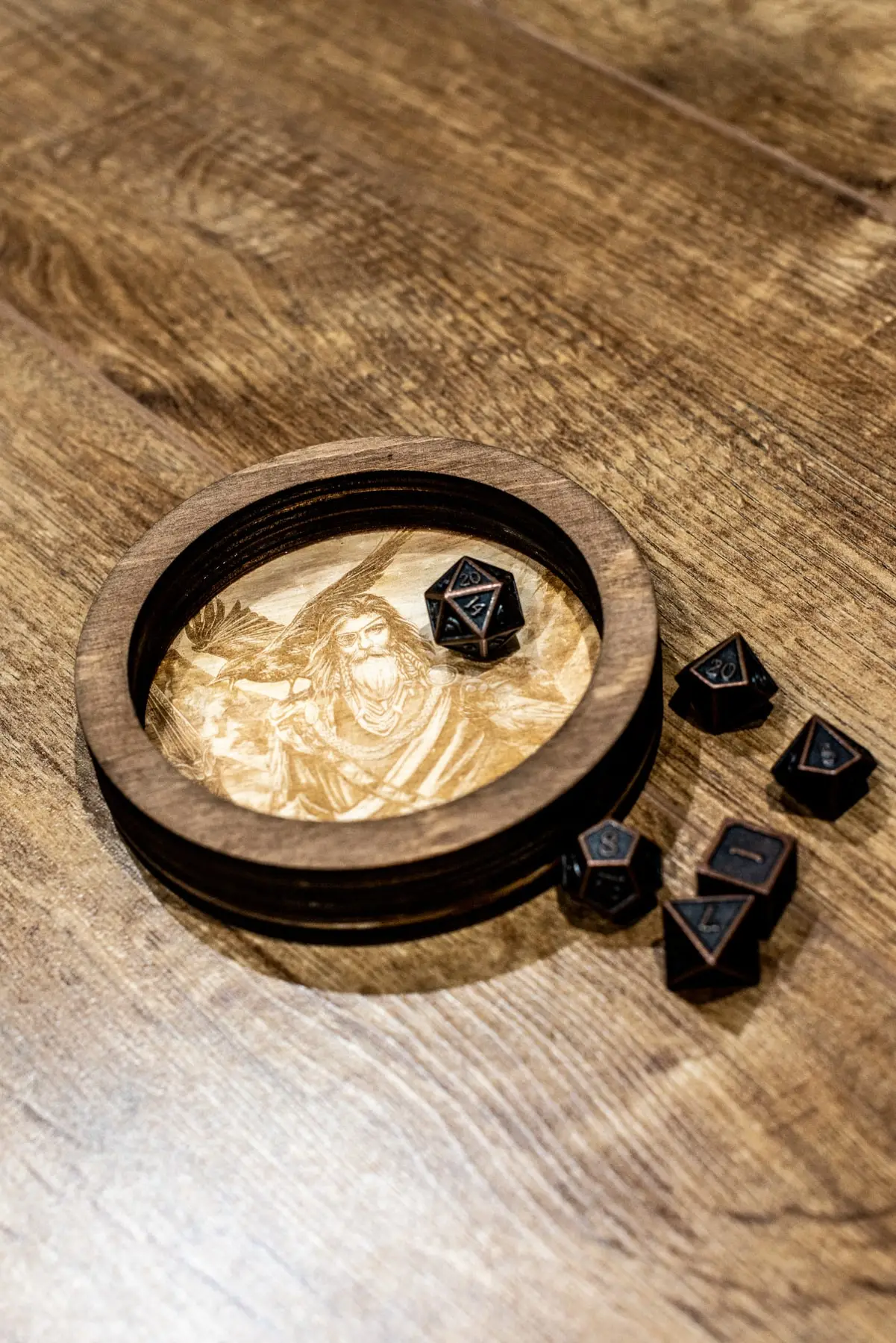 Viking Bowls-Odin with Ravens and Dice2