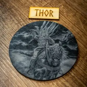 Thor Viking Slate Coaster