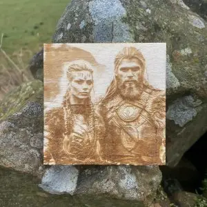 Viking Couple Fridge Magnet - Thank Freya it's Friday