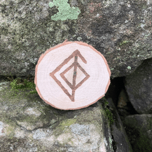 Love Rune Wooden Token
