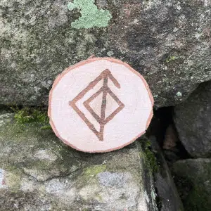 Love Rune Wooden Token