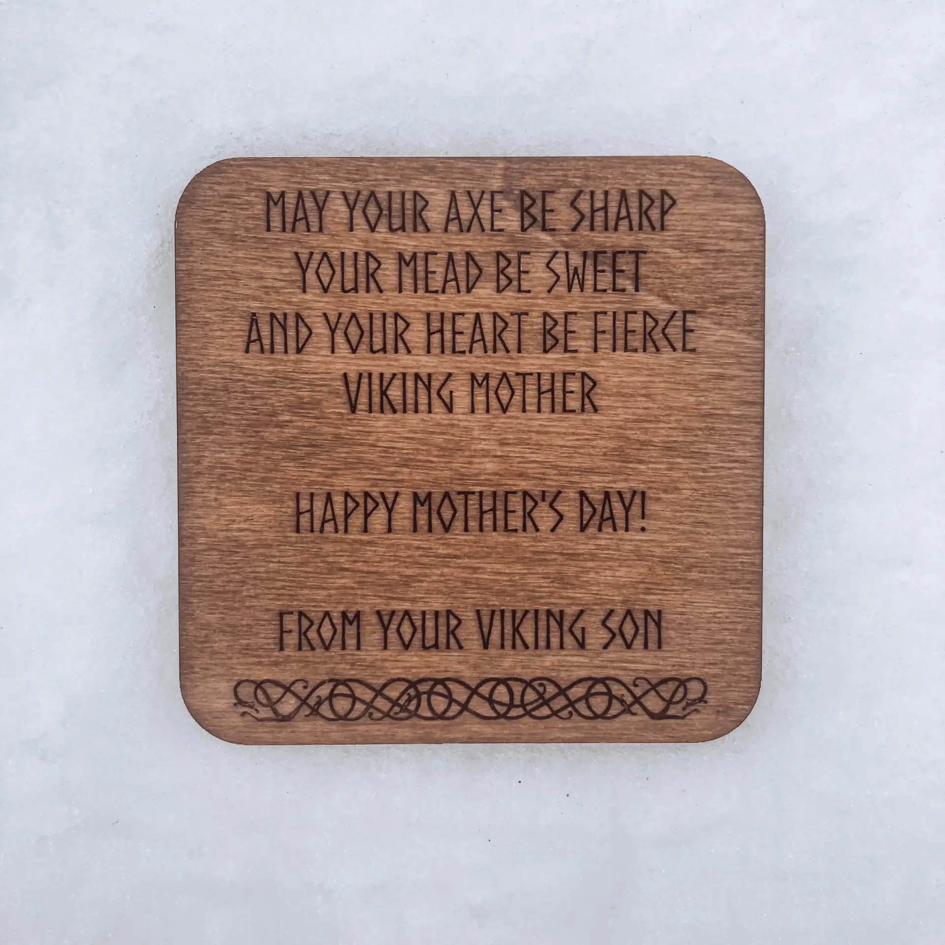 Axe Fall Mums Day Coaster