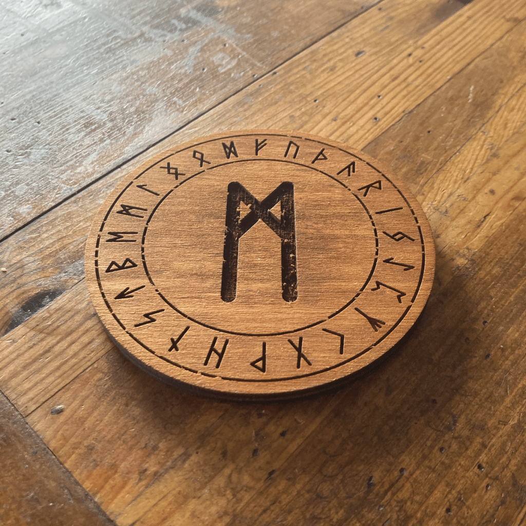 Mannaz Viking Rune Coaster Volga Vikings
