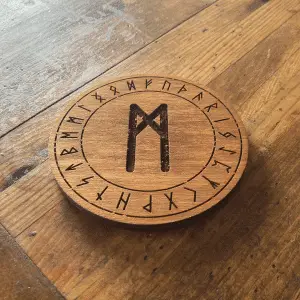 Mannaz Viking Rune Coaster