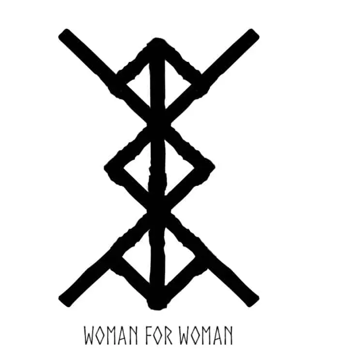 Woman for Woman Rune with text